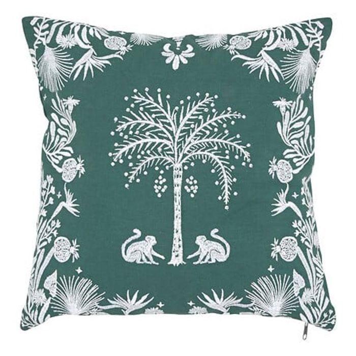 Embroidered Cushion "The Palm Resort" 45 X 45 Cm Atmosphera