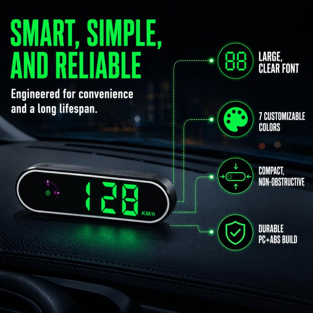 USB Plug and Play GPS Speedometer Night Vision HUD Display Digital Speed Meter Car Dashboard