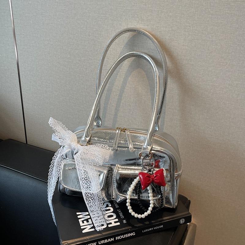 Underarm Bowling Bag Women's New Simple Casual High-end Pillow Bag Versatile Shoulder Bag