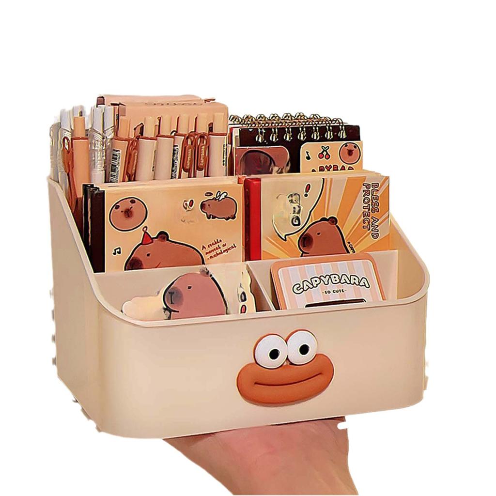 Lustiger Stifthalter Studenten Kinder Große Kapazität Desktop Aufbewahrungsbox Mädchen Büro Schreibwaren Unordnung Organizer Regal