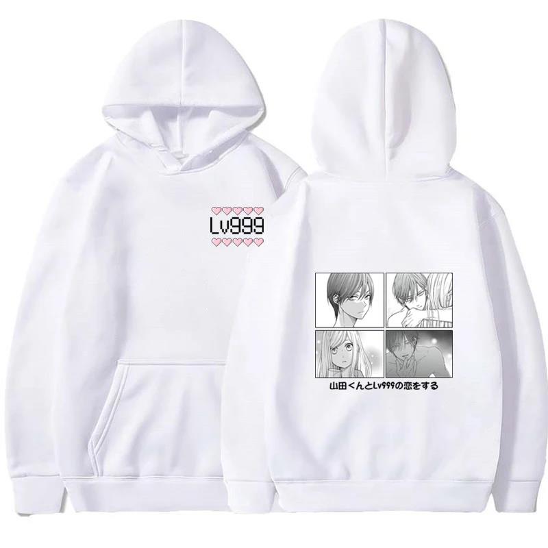 Herfst Nieuw Mijn Liefdesverhaal met Yamada-Kun Op Lv999 Japan Herfst Fleece Anime Hoodies Grafisch Harajuku Unisex Sweatshirts Casual
