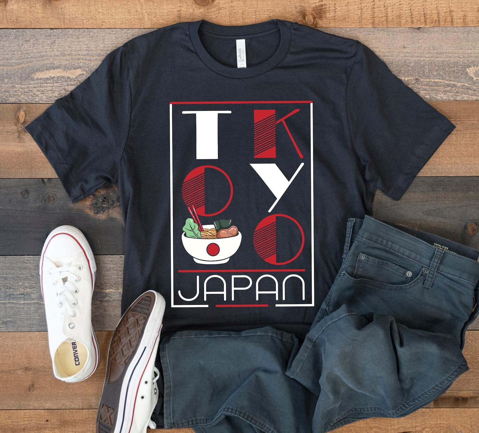 Tokyo T-Shirt, Ramen Tokyo Japan Tee, Tank Top, T-shirt, T-shirt,T-shirt, Kids Tee Apparel Gift M