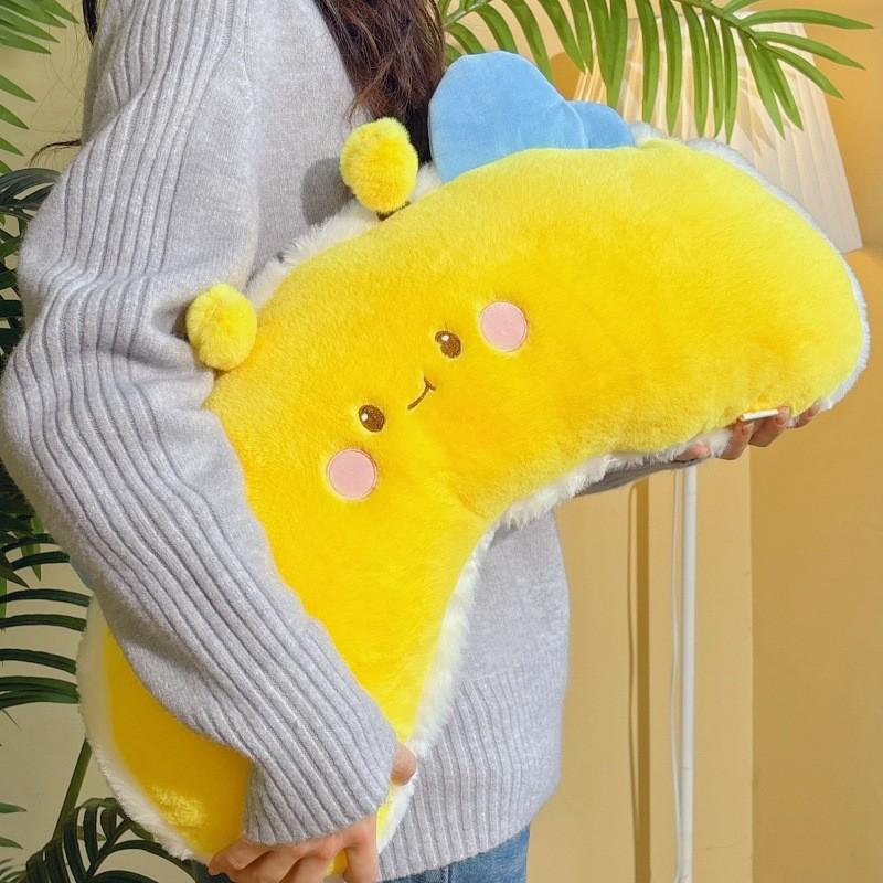 Adorable Animal Bee Plush Dolls Pillow With Embroidery Design For Bedroom Decor