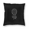 Upside Down Pineapple Square Pillowcase Polyester Linen Velvet Printed Zip Decor Throw Pillow Case Home Cushion Cover
