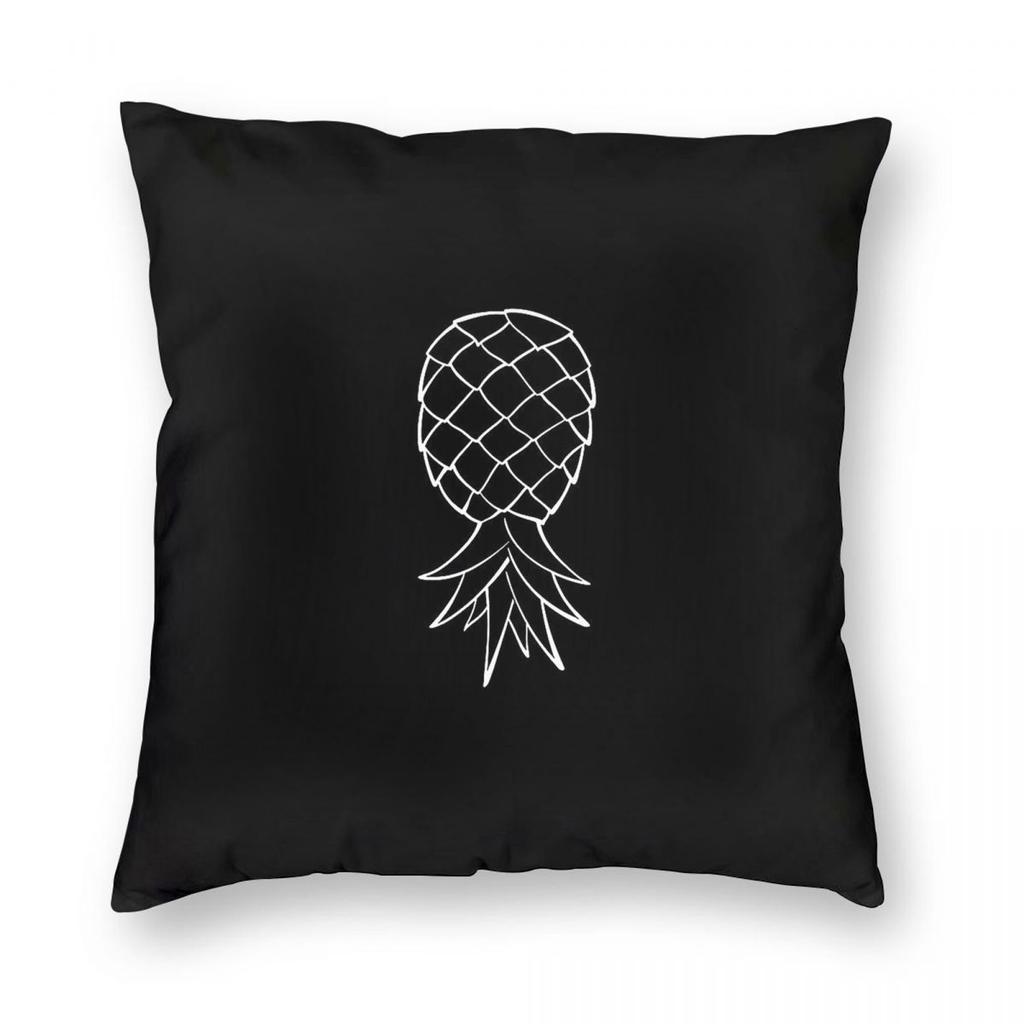 Upside Down Pineapple Square Pillowcase Polyester Linen Velvet Printed Zip Decor Throw Pillow Case Home Cushion Cover