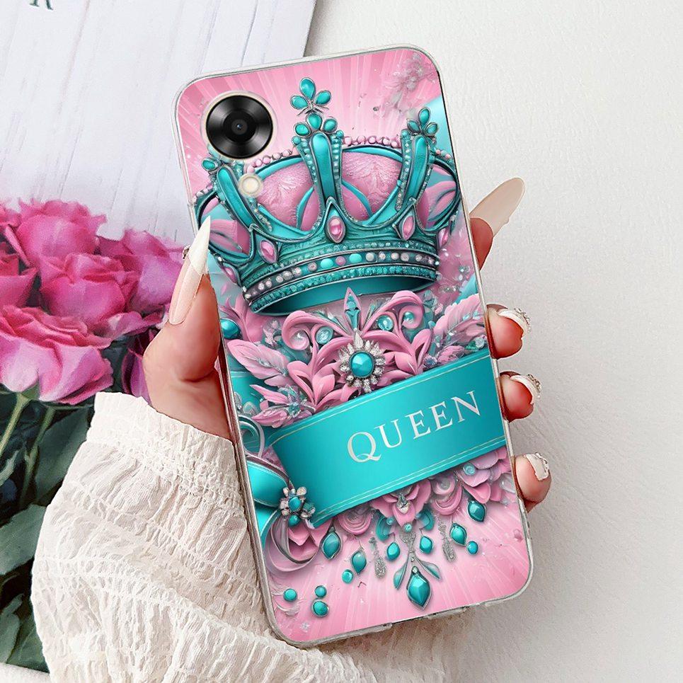 Case For Oppo A17k A17 4G Back Cover Oppo CPH2471 CPH2477 Colorful Butterfly Flower Painting Phone Cases Transparent Soft TPU