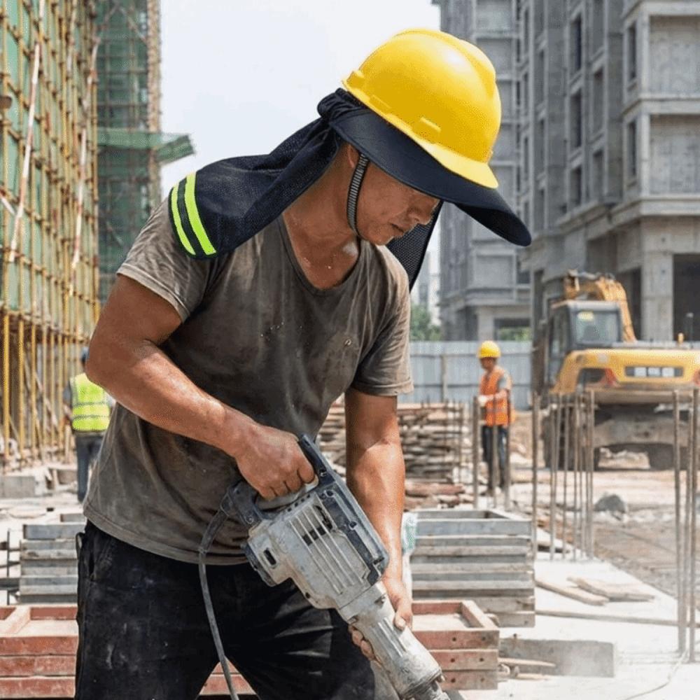 UV Protection Hard Hat Sun Shield Mesh Mesh Neck Sun Shield Reflective Cap Cover Summer