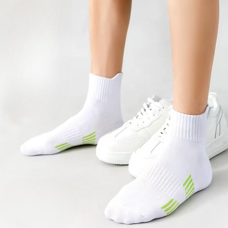 Men's Summer Thin Ear Sports Running Preppy Youth Tube Cotton Socks