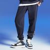New MLB Knitted Sweatpants Unisex Navy Blue 3APTI0126-50NYD