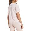 Adidas Women's Essentials Small Logo T Shirt Sandy Pink JH3694