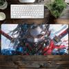 40x90cm Gaming Mouse Pad Cartoon Samurai Girl Deskmat Large Gamer Professional Premium Mousepad Speed Control Accessories Rug