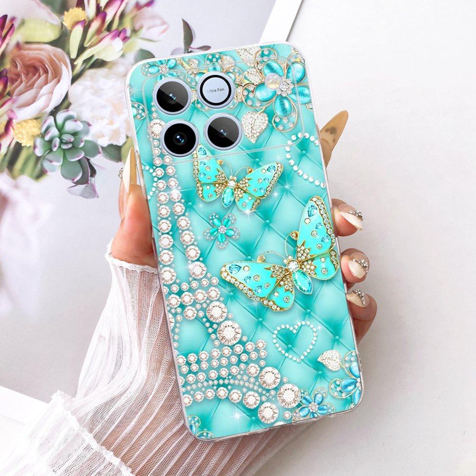 Clear Casing For Honor Win 5G AAP-AN00 Case For Honor Win 5G Cover Luxury Cute Cat Fashion Butterfly Cool Painted