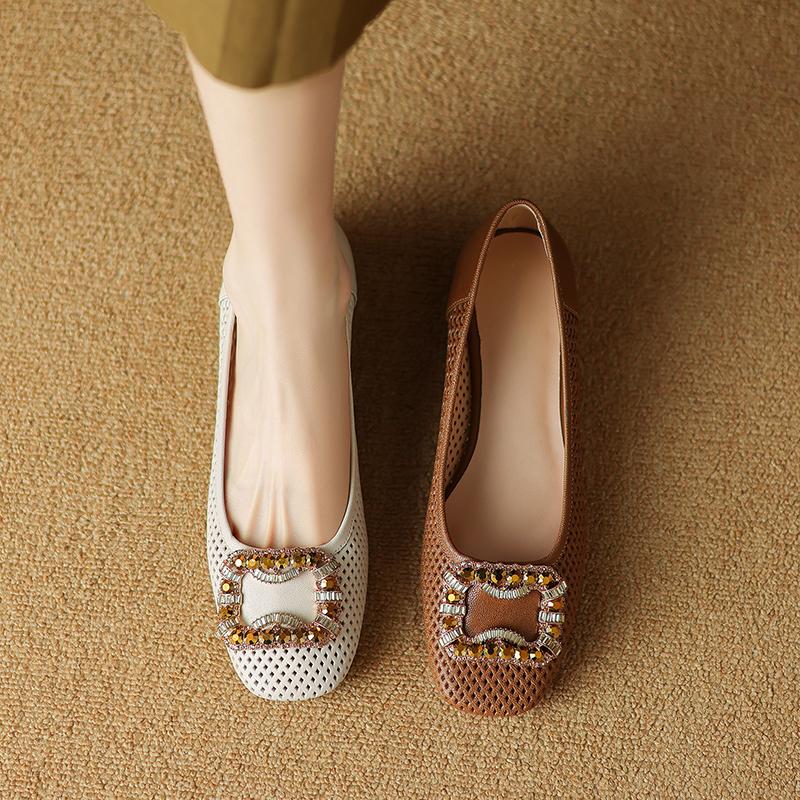 Fashion New Women  Sweet Square Toe Mary Jane Shoes Female Apricot Lace Pearl Square Buckle Pumps Lady Sexy Wedding Shoes