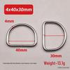 Metal D-Ring Buckle for Pet Webbing and Accessories