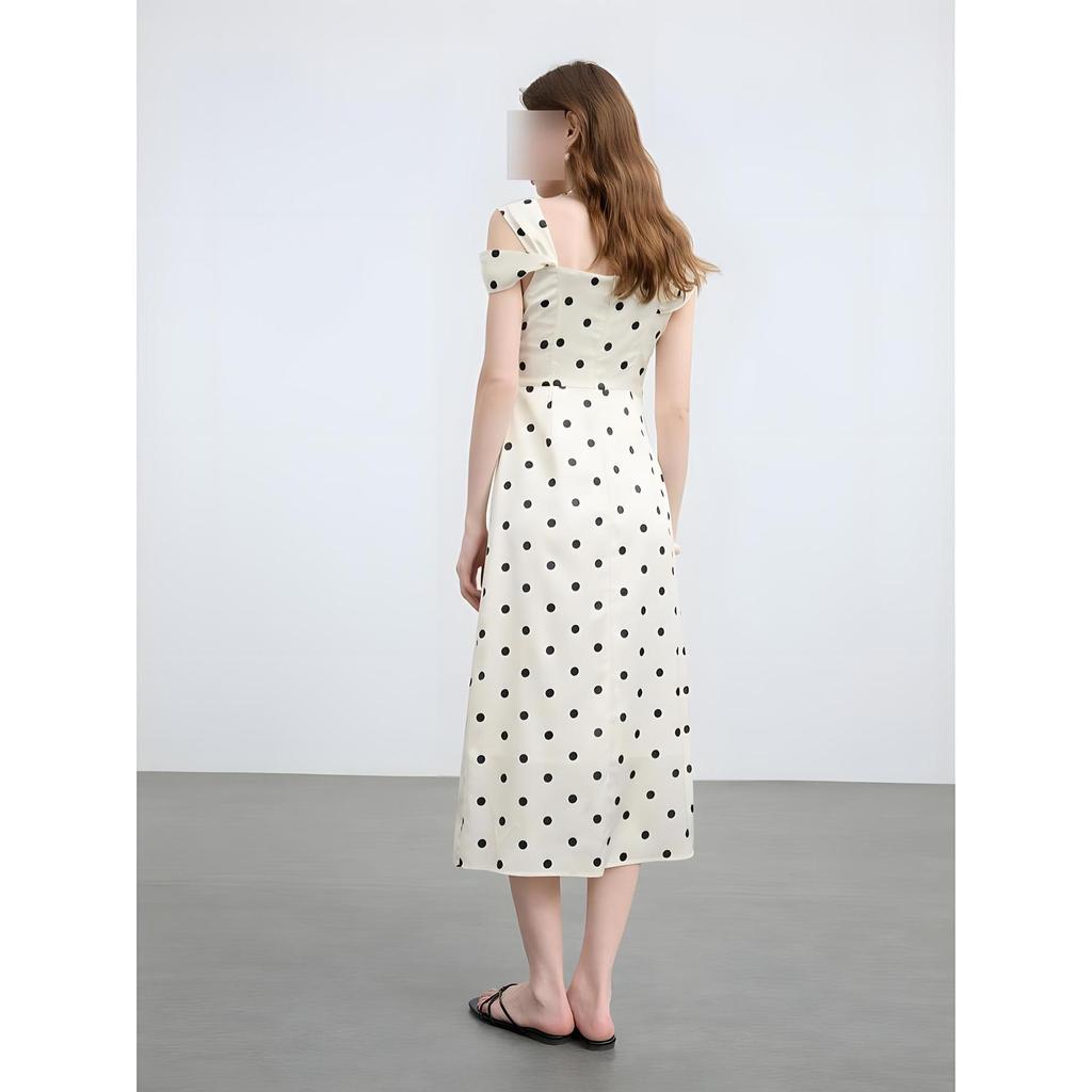 Super good-looking, unique and beautiful skirt temperament socialite high-end exquisite birthday dress polka dot dress