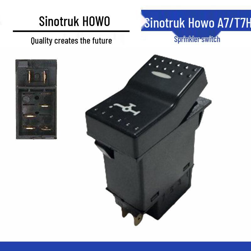 

Howo A7/T7H Heavy Duty Truck Rocker Switch: Dashboard Water Spray Light Control Standard