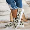 Fashion Spring Thick Sole Shoes Leopard Pattern Sexy Mesh Flats Shallow Mouth Casual Single Sandals Women Walking Mesh Flat Shoes
