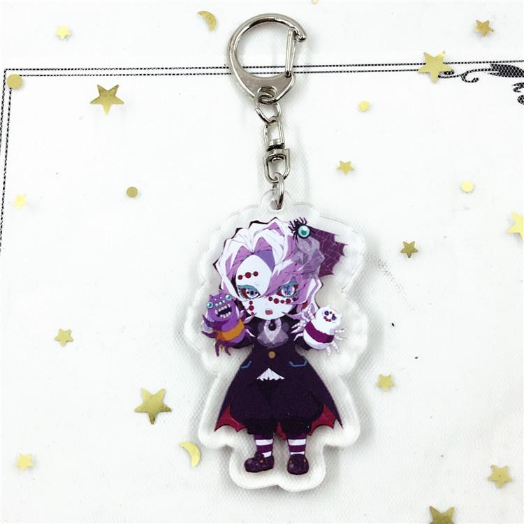 

Аниме игры Demon Slayer Blade Kadomon Tanjiro персонаж мультфильма акриловый брелок металлические украшения аксессуар подарок кулон 6cm