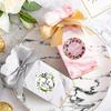 500pcs/roll Round Floral Thank You Stickers Envelope Seal Sticker Stationary Stickers Cute Thank You Stickers