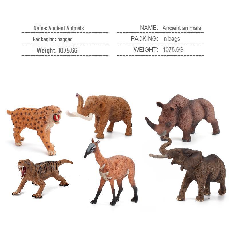 

Имитационная модель древних животных: Шерстистый носорог и мамонт - развивающая игрушка для детей