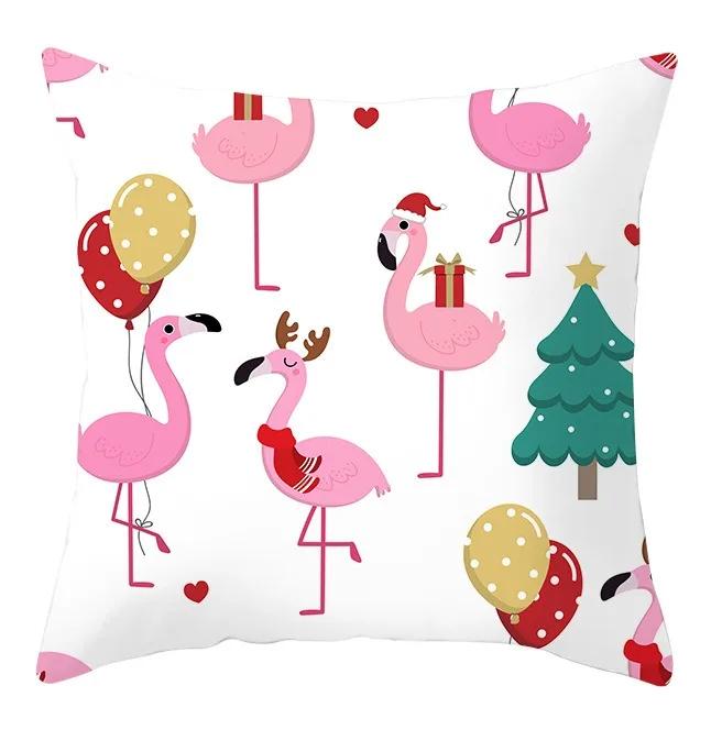 Büro Sitzkissenbezug Weihnachten Hund Schneemann Cartoon Muster Mode Kissen Weihnachtshülle Luxuriöse Heimdekoration