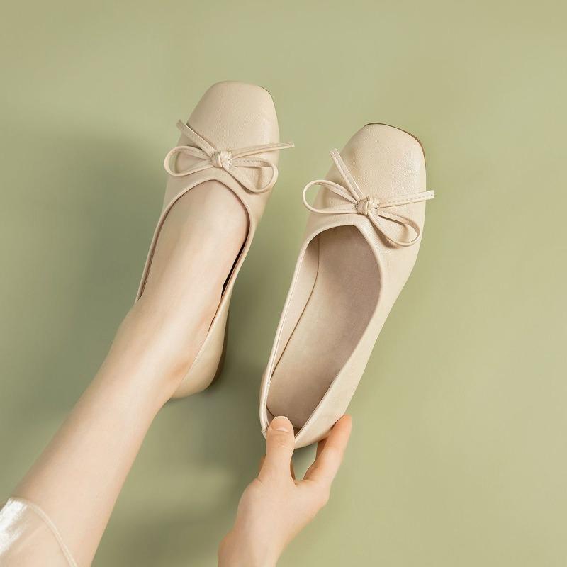 Mary Jane small leather shoes women's low-heeled real soft leather single shoes women's versatile student flat women's shoes