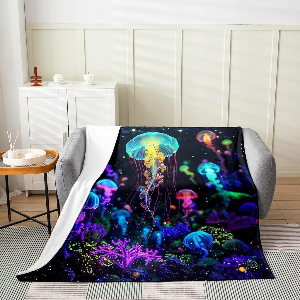 Japanese Style Blanket White Black Crane Throw Blanket Cherry Blossoms Fleece Twin Geometric Plaid Fuzzy Blanket All