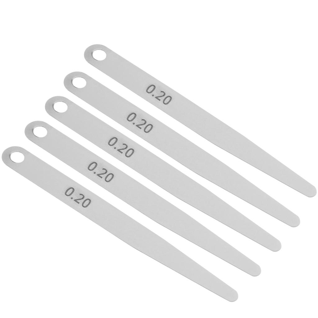 5pcs 0.2Celsius0.3 Stainless Steel Feeler Gauge Ruler Welding Inspection Tool(0.2)