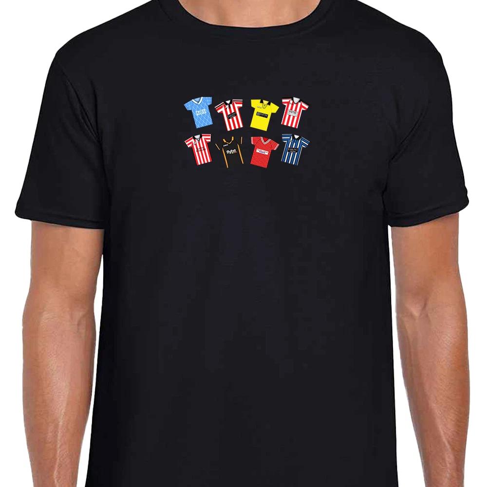 Exeter City Retro Kits Black T-Shirt Adult tshirt Great Gift Classic Kits S