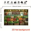Fresh Green Produce Baby Shower Harvest Birthday Photography Background Cloth