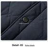 Men's Thickened Cotton Lapel Coat - Warm Winter Jacket for Mid-Aged and Elderly - Plus Size Available