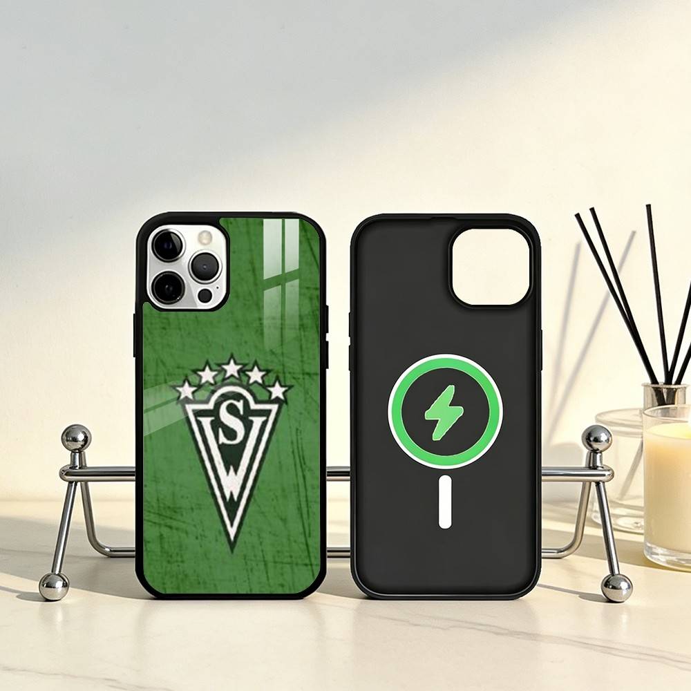 

Santiago W-Wanderers Classic Badge Phone Case For iPhone17,16,15,14,13,12,11 Plus,Pro Max Magnetic For Magsafe Wireless Charging iPhone14Plus