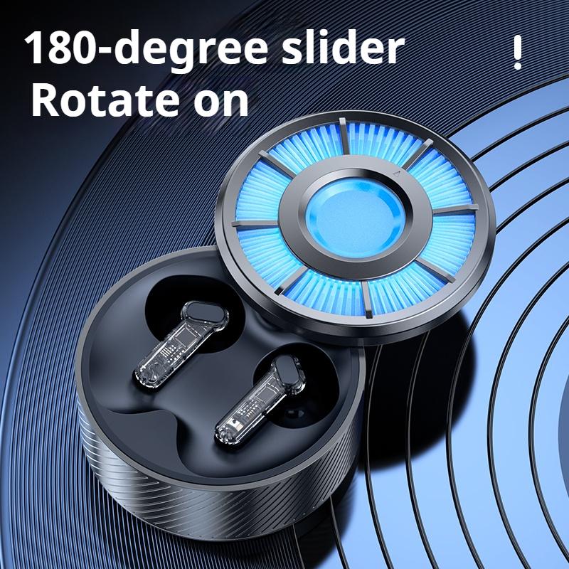 Zinc Alloy Shell RGB Lights Earphones HIFI Sounds Wireless Bluetooth 6.0 In-ear Headphones Stress-relief Headsets Sports Earbuds