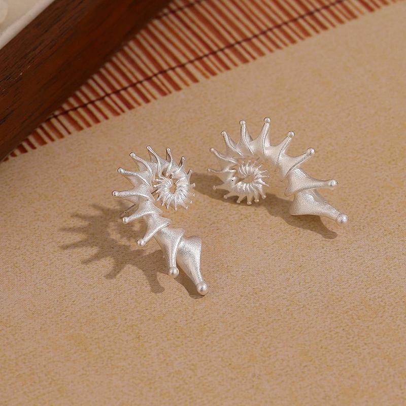 Conch Stud Earrings Vintage Style For Women Men'S Jewelry Accessories Party Gifts