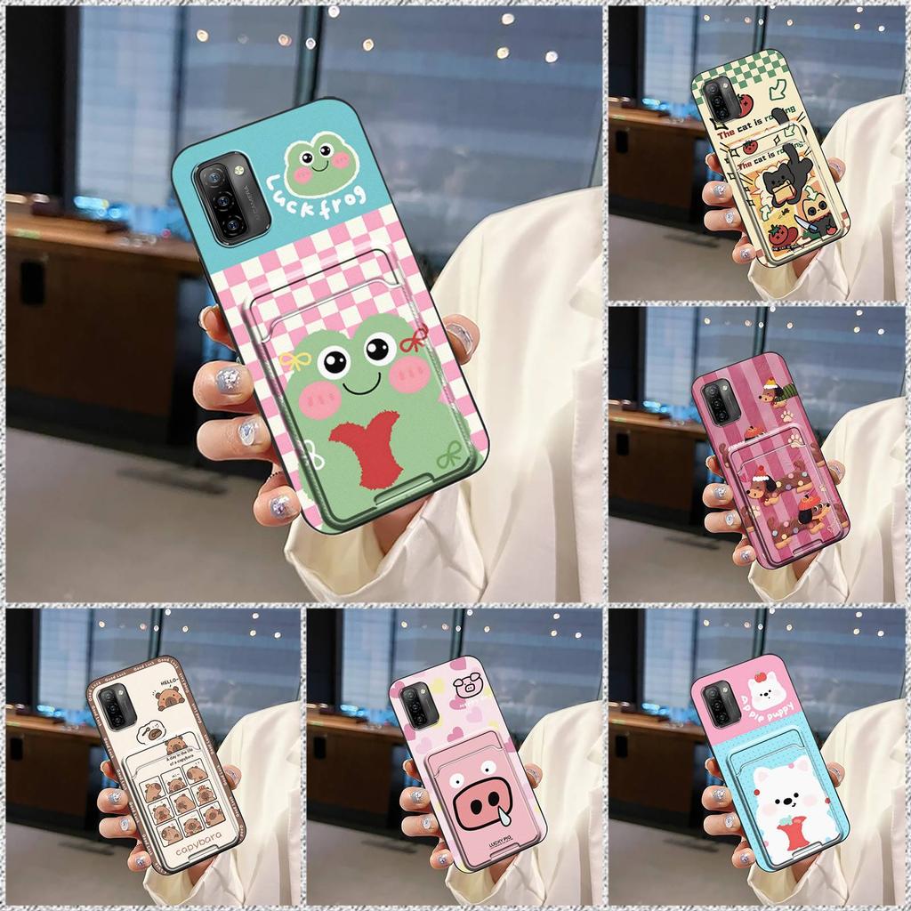 Shockproof Dirt-resistant Phone Case For Ulefone Note12P Soft case Cartoon Card slot Fashion Design Silicone TPU Cover