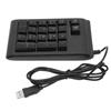 USB Wired Numeric Keypad 19 Keys Number Pad Waterproof RGB Backlight Portable for Notebook Laptop