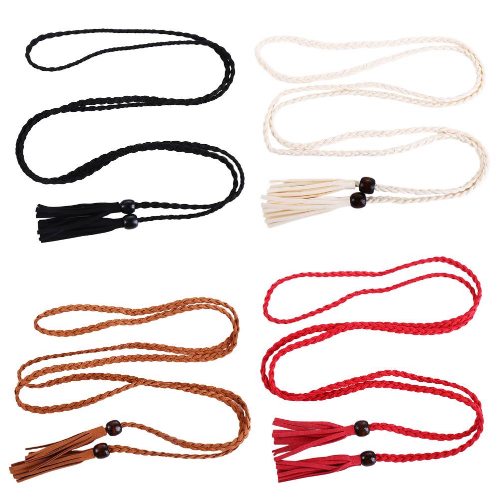 All-match Bohemian DIY Ethnic Style Belts Waist Rope Women Waist Chain Braided Tassel Belt