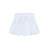 Women's Summer Sweet Style White A-Line Bow Tie Midi Skirt
