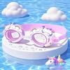 Cartoon Swimming Goggles Children's Swimming Goggles Equipment High Definition Waterproof and Anti-fog Silicone Eye Protection Mirror Transparent