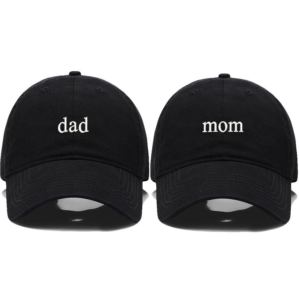 Neuer Papa Mama Stickerei Weiche Baumwolle Baseballkappe Mode Damen Herren Hut Sport Visier Snapback Kappe Sonnenhut Atmungsaktiv Outdoor Kappen