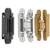 Door Hinges Adjustable 180 Degrees Opening Angle 3D Folding Door Hinge with Hex Wrench Screws for Wooden Door 40kg Door Hinges