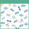 Summer Theme Swimming Confetti Birthday Desktop Party Decoration Throwing Props