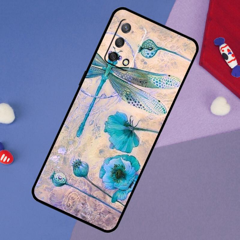 

Dragonfly Pattern Case For Oppo A17 A60 A40 A80 A16 A76 A96 A98 A58 A78 A18 A38 A57 A74 A54 A94 A15 A5 A6 Pro OPPO A6 Pro