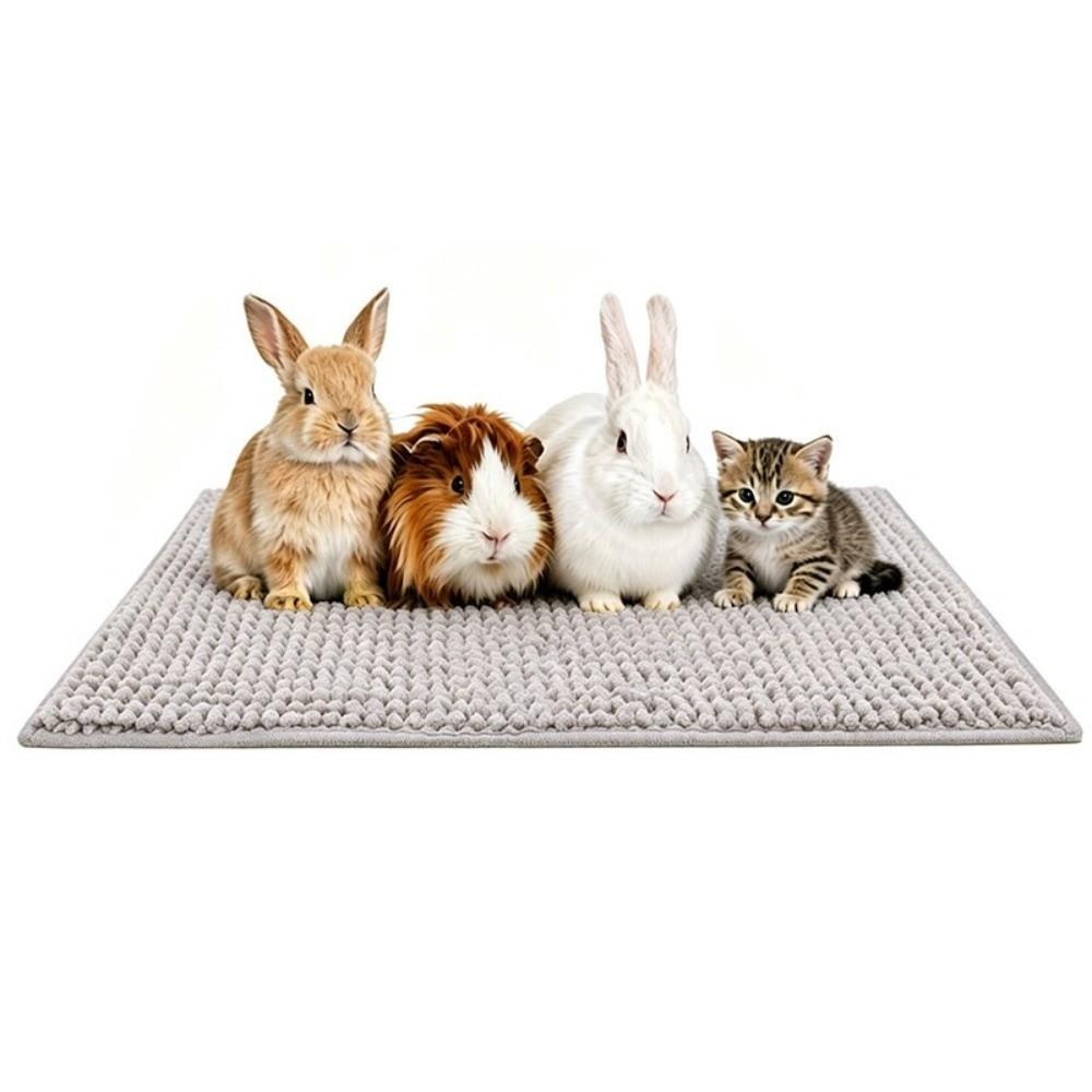 Washable Washable Pet Pad Chenille Fleece Fleece Bedding Mat Durable Small Animal Liner  Guinea Pig