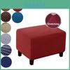 Soft And Elastic Ottoman Cover Non Skid Anti-pilling Removable And Washable Perfect Footstool Protector