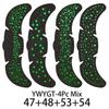 4 Sheets Luminous Freckle Tattoo Stickers Long Lasting Luminous Sparkle Star Heart Pattern Face Art Waterproof Tattoo Stickers