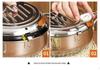 304 Stainless Steel Tempura Frying Pot with Double-Bottom, Oil-Saving, Temperature Control, and Thermometer for Gas and Induction Cookers