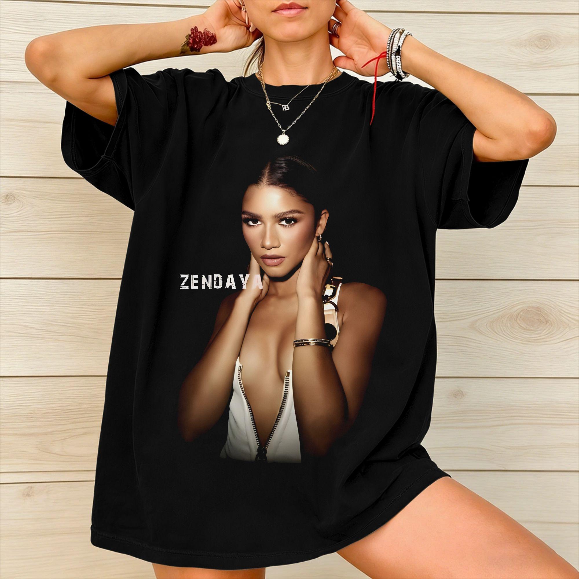 Unisexs Womens Ruby Rue Zendaya T Shirt Cotton Printed Tee Shirts Top Clothing S