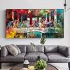 Graffiti Art The Last Supper Canvas Paintings Reproductions Classical Wall Art Pictures for Living Room Home Decorative Prints