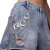 Moon Phase Metal Body Chain For Women Men With Multi Layer Punk Style Waist Accessory